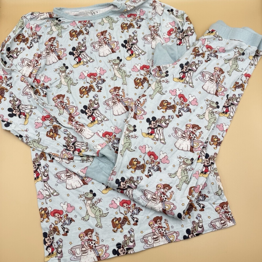 Little Loves & Co Pajama Set Unisex Kids 8 Disney Pixar Mickey Toy Story Bamboo